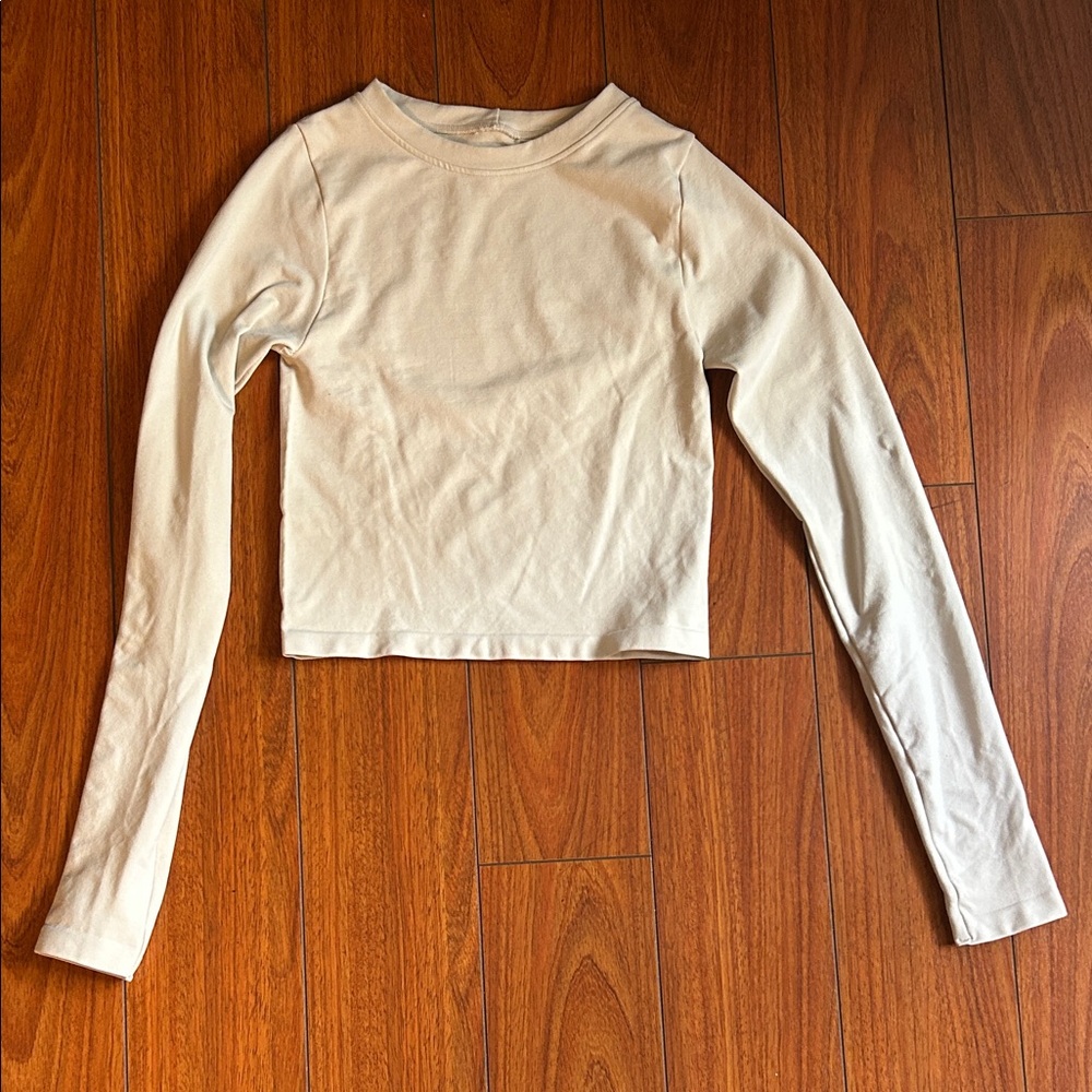 white asos design long sleeve